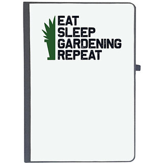                       UDNAG Ruled Notebook Diary 'Gardening | Eat sleep gardening repeat', [A5 80Pages 80GSM]                                              