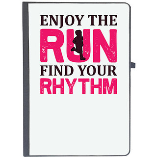                       UDNAG Ruled Notebook Diary 'Running | Enjoy the run find your rhythm', [A5 80Pages 80GSM]                                              