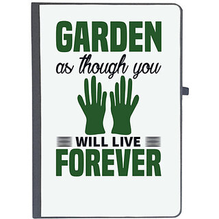                       UDNAG Ruled Notebook Diary 'Gardening | Garden as though you live forever', [A5 80Pages 80GSM]                                              