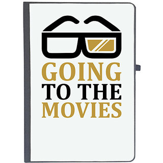                       UDNAG Ruled Notebook Diary 'Television | Going to the movies', [A5 80Pages 80GSM]                                              