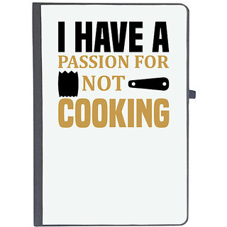                       UDNAG Ruled Notebook Diary 'Cooking | I have a passion for not cooking', [A5 80Pages 80GSM]                                              