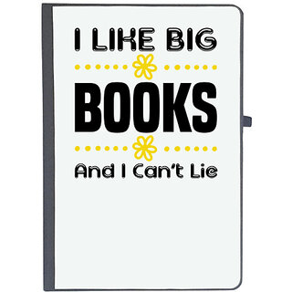                       UDNAG Ruled Notebook Diary 'Reading | I like big books and i cant lie', [A5 80Pages 80GSM]                                              