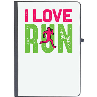                       UDNAG Ruled Notebook Diary 'Running | I love run', [A5 80Pages 80GSM]                                              