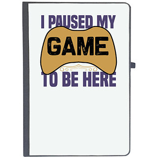                       UDNAG Ruled Notebook Diary 'Gaming | i paused my game to be here', [A5 80Pages 80GSM]                                              