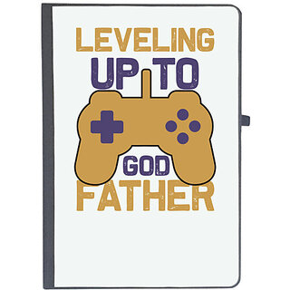                       UDNAG Ruled Notebook Diary 'Gaming | Leveling up to father', [A5 80Pages 80GSM]                                              