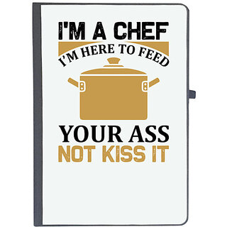                       UDNAG Ruled Notebook Diary 'Cooking | I am a chef', [A5 80Pages 80GSM]                                              