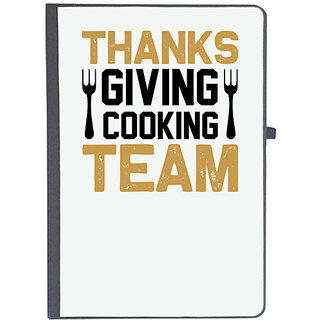                       UDNAG Ruled Notebook Diary 'Cooking | Thanks giving cooking team', [A5 80Pages 80GSM]                                              