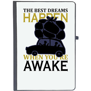                       UDNAG Ruled Notebook Diary 'Travelling | The best dream happen', [A5 80Pages 80GSM]                                              