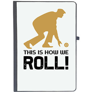                       UDNAG Ruled Notebook Diary 'Gaming | This is how we roll', [A5 80Pages 80GSM]                                              