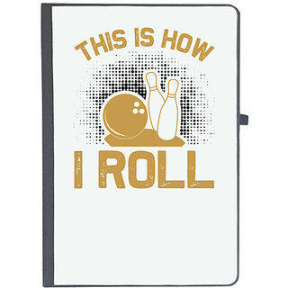                       UDNAG Ruled Notebook Diary 'Gaming | This is how i roll', [A5 80Pages 80GSM]                                              