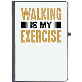                       UDNAG Ruled Notebook Diary 'walking | Walking is my exercise', [A5 80Pages 80GSM]                                              