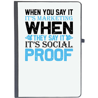                       UDNAG Ruled Notebook Diary 'Marketing | When you say it its marketing when', [A5 80Pages 80GSM]                                              