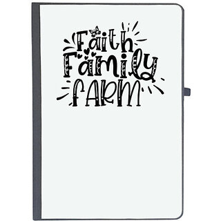                       UDNAG Ruled Notebook Diary 'Family | Faith Family Farm', [A5 80Pages 80GSM]                                              