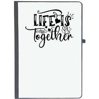                       UDNAG Ruled Notebook Diary 'Family | LIfe Is Together', [A5 80Pages 80GSM]                                              