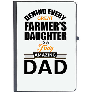                       UDNAG Ruled Notebook Diary 'Fathers Day | Cool Daddy Tshirt design', [A5 80Pages 80GSM]                                              