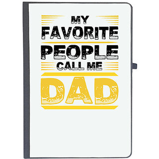                       UDNAG Ruled Notebook Diary 'Fathers Day | My Favorite people call me dad', [A5 80Pages 80GSM]                                              