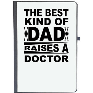                       UDNAG Ruled Notebook Diary 'Fathers Day | the best kind of Dad', [A5 80Pages 80GSM]                                              