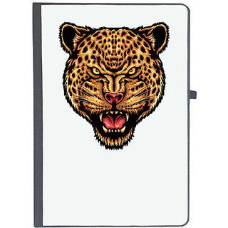                       UDNAG Ruled Notebook Diary 'Leopard | Strength And Focus', [A5 80Pages 80GSM]                                              