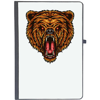                       UDNAG Ruled Notebook Diary 'Bear | The Great Power Of Bear', [A5 80Pages 80GSM]                                              