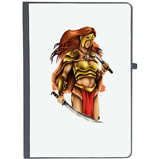                       UDNAG Ruled Notebook Diary 'Warrior | Warrior Queen', [A5 80Pages 80GSM]                                              