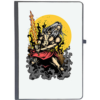                       UDNAG Ruled Notebook Diary 'Viking | Warrior Old Man', [A5 80Pages 80GSM]                                              