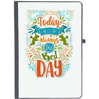                       UDNAG Ruled Notebook Diary 'Happy | Best day', [A5 80Pages 80GSM]                                              