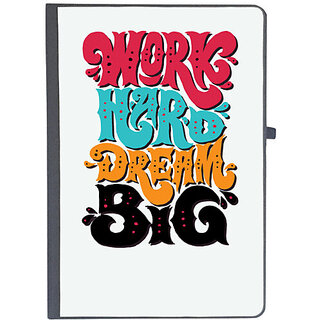                       UDNAG Ruled Notebook Diary 'Hardwork | Work hard dream big', [A5 80Pages 80GSM]                                              