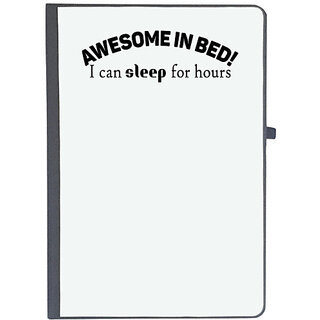                       UDNAG Ruled Notebook Diary 'Sleep | awesome in bed', [A5 80Pages 80GSM]                                              