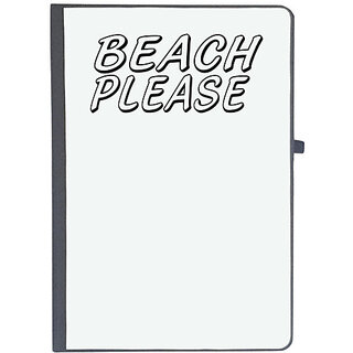                       UDNAG Ruled Notebook Diary 'Sea | beach please', [A5 80Pages 80GSM]                                              