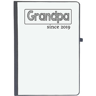                       UDNAG Ruled Notebook Diary 'Grand Father | grandpa since 2019', [A5 80Pages 80GSM]                                              