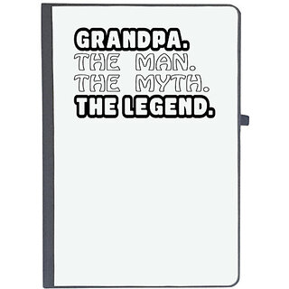                       UDNAG Ruled Notebook Diary 'Grand Father | grandpa the man the myth', [A5 80Pages 80GSM]                                              