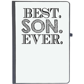                       UDNAG Ruled Notebook Diary 'Son | best son ever', [A5 80Pages 80GSM]                                              