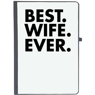                       UDNAG Ruled Notebook Diary 'Wife | best wife ever', [A5 80Pages 80GSM]                                              