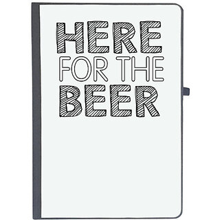                      UDNAG Ruled Notebook Diary 'Party | here for the beer', [A5 80Pages 80GSM]                                              