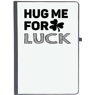                       UDNAG Ruled Notebook Diary 'Luck | hug me for luck', [A5 80Pages 80GSM]                                              
