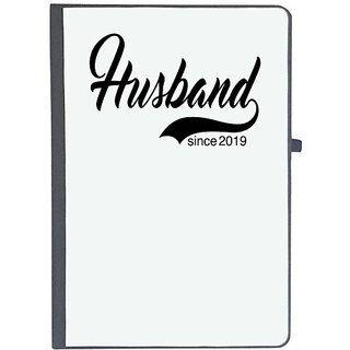                       UDNAG Ruled Notebook Diary 'Couple | husband since 2019', [A5 80Pages 80GSM]                                              