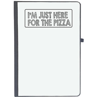                      UDNAG Ruled Notebook Diary 'Party | i am just here for the pizza', [A5 80Pages 80GSM]                                              