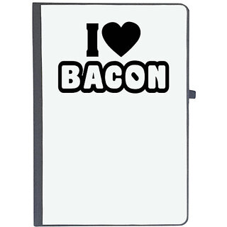                       UDNAG Ruled Notebook Diary 'Bacon | i love bacon', [A5 80Pages 80GSM]                                              
