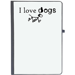                       UDNAG Ruled Notebook Diary 'Dogs | i love dog', [A5 80Pages 80GSM]                                              