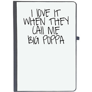                       UDNAG Ruled Notebook Diary 'Father | i love it when they call me big poppa', [A5 80Pages 80GSM]                                              