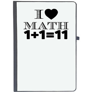                       UDNAG Ruled Notebook Diary 'Student | i love math', [A5 80Pages 80GSM]                                              