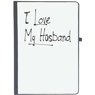                       UDNAG Ruled Notebook Diary 'Couple | i love my husband', [A5 80Pages 80GSM]                                              
