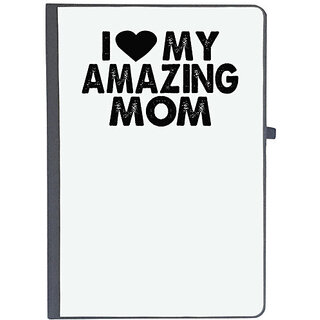                       UDNAG Ruled Notebook Diary 'Mother | i love my amazing mom', [A5 80Pages 80GSM]                                              