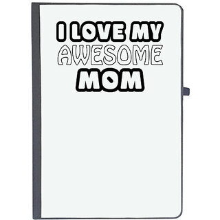                       UDNAG Ruled Notebook Diary 'Mother | i love my awesome momr', [A5 80Pages 80GSM]                                              