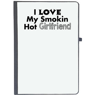                       UDNAG Ruled Notebook Diary 'Girlfriend | i love my smokin hot girlfriend', [A5 80Pages 80GSM]                                              