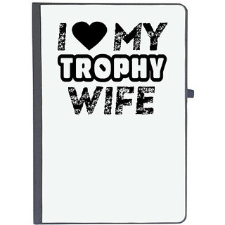                       UDNAG Ruled Notebook Diary 'Couple | i love my trophy wife,z', [A5 80Pages 80GSM]                                              