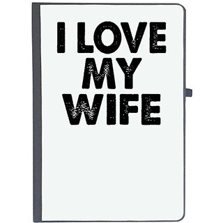                       UDNAG Ruled Notebook Diary 'Couple | i love my wife', [A5 80Pages 80GSM]                                              