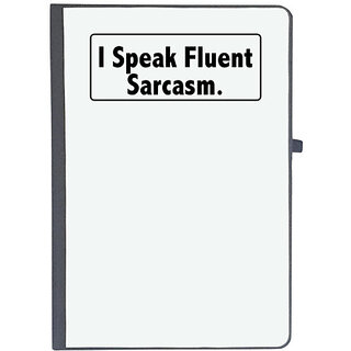                       UDNAG Ruled Notebook Diary 'Sarcasm | i speak fluent sarcasm', [A5 80Pages 80GSM]                                              