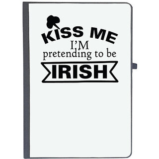                       UDNAG Ruled Notebook Diary 'Irish | kiss me i am trending to be irish', [A5 80Pages 80GSM]                                              