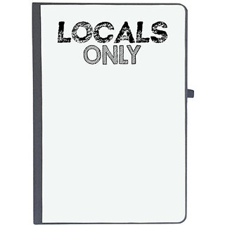                       UDNAG Ruled Notebook Diary 'Locals | locals only', [A5 80Pages 80GSM]                                              